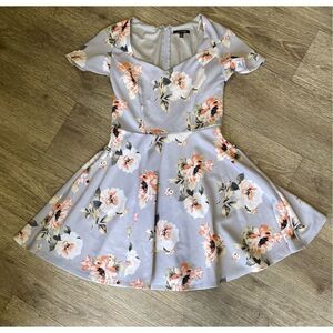 City Studio Daytime Gray Summer Dress New 9